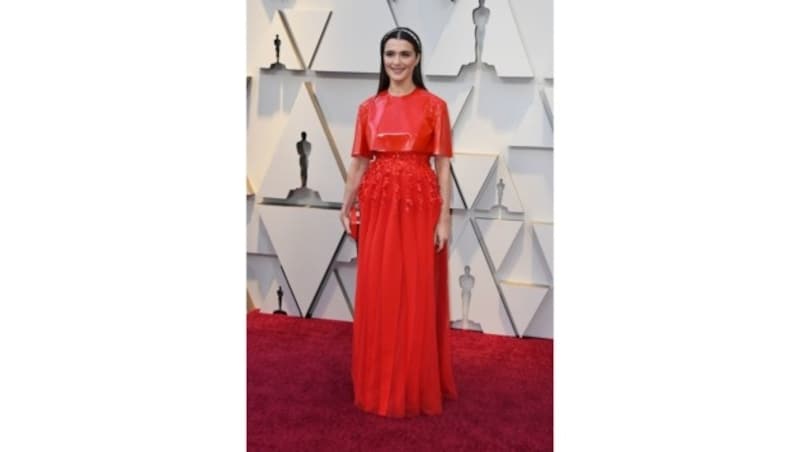 Rachel Weisz konnte in ihrer Latex-Tüll-Robe nicht wirklich überzeugen. (Bild: AFP)