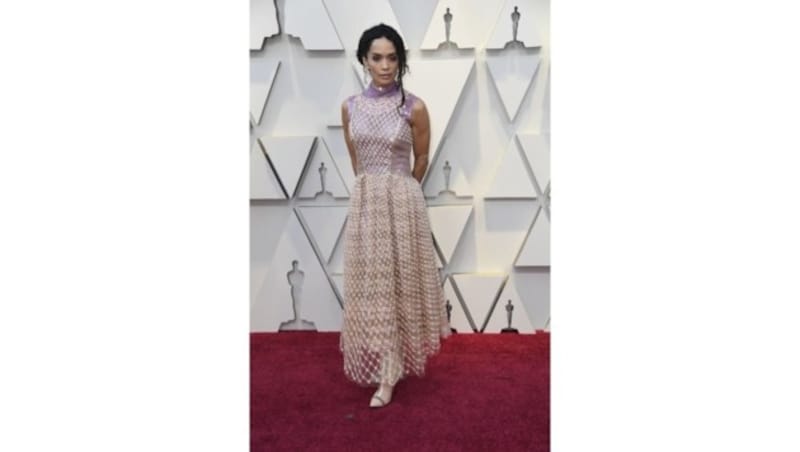 Flop: Lisa Bonet in einer Robe, die wie aus der Altkleidersammlung wirkte. (Bild: 2019 Getty Images)