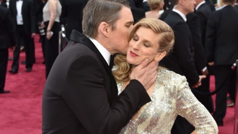 Ethan Hawke mit Ehefrau Ryan (Bild: AFP)