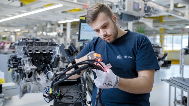 Mehr als 4600 Mitarbeiter sind im Werk in Steyr beschäftigt, wo ab dem zweiten Halbjahr eine zusätzliche Montagelinie zur Herstellung von Benzinmotoren in Betrieb gehen wird. (Bild: BMW Motoren Steyr)