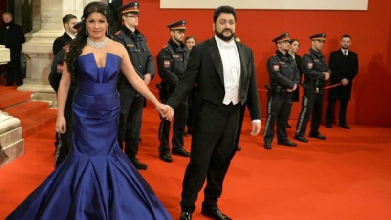 Anna Netrebko und Yusif Eyvazov (Bild: APA/HERBERT NEUBAUER)