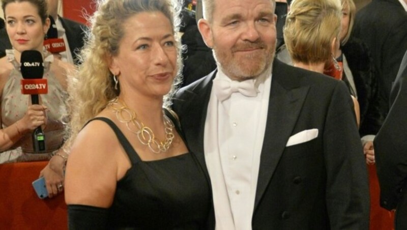 Schauspieler Cornelius Obonya und seine Frau Caroline Pienkos (Bild: APA/HERBERT NEUBAUER)