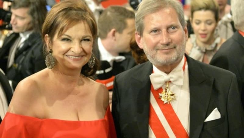 Susanne Riess-Passer und Johannes Hahn (Bild: APA/HERBERT NEUBAUER)