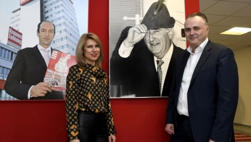 Burgenlands Landeshauptmann Hans Peter Doskozil mit seiner Julia auf „Krone“-Besuch in Tirol (Bild: Andreas Fischer)