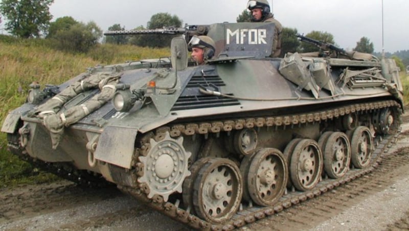 Ein Schützenpanzer des Typs Saurer-Steyr (Bild: Bundesheer)