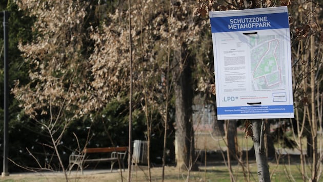 "Protection zone" in Metahofpark from October 1 (Bild: Christian Jauschowetz)