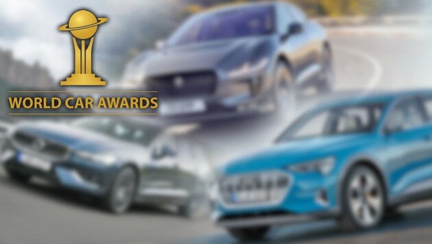 (Bild: Volvo, Audi, Jaguar, World Car Award, krone.at-Grafik)