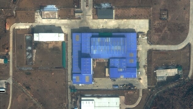 Satellitenbild der nordkoreanischen Testanlage Sanumdong (Bild: DigitalGlobe/Maxar)