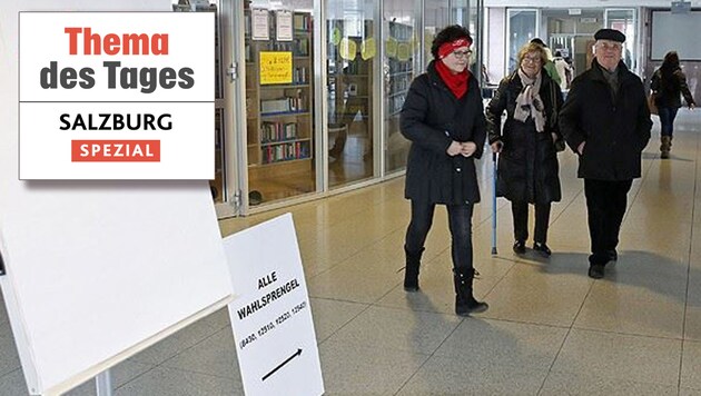 In 525 Wahllokalen können heute die Salzburger ihre Stimmen abgeben (Bild: APA/Gert Eggenberger)