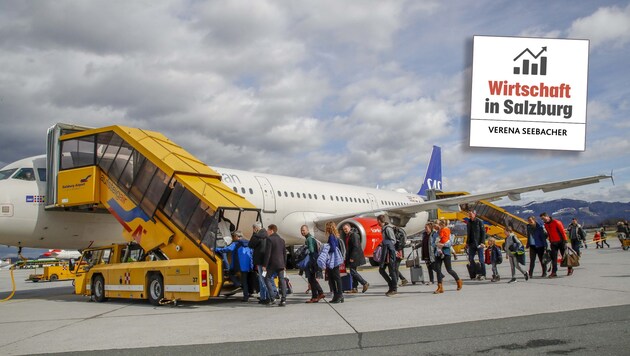 Alleine jeden Samstag fliegen sechs Maschinen nach Kopenhagen, zusätzlich gibt es eine Verbindung nach Billund, dem Lego-Geburtsort (Bild: Markus Tschepp)