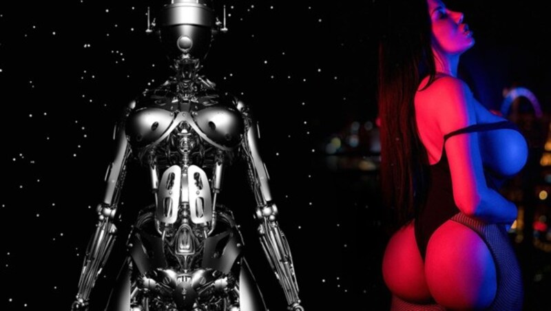 Ab 2050 haben wir angeblich mehr Sex mit Robotern als mit Menschen. (Bild: instagram.com, krone.at-Grafik, stock.adobe.com)