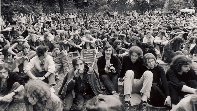 Als „Mini-Woodstock“ ging das Festival Poppendorf’ 71 in die steirische Popgeschichte ein. (Bild: Prtivatsammlung Branko Lenart)
