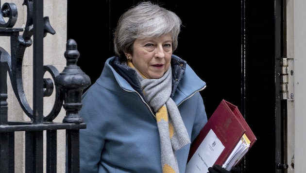 Großbritanniens Premierministerin Theresa May (Bild: APA/AFP/Niklas HALLE'N)