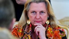 Ex-Außenministerin Karin Kneissl (Bild: AFP)