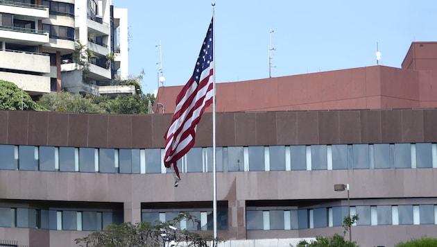 Die US-Botschaft in Venezuela in Caracas steht nun leer. (Bild: AFP)