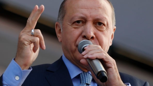 Der türkische Präsident Recep Tayyip Erdogan (Bild: AP)