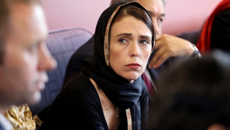 Premierministerin Jacinda Ardern traf sich mit Vertretern der neuseeländischen Muslime. (Bild: Associated Press)