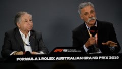 Formel-1-Macher Chase Carey (re.) und FIA-Präsident Jean Todt (Bild: AP)