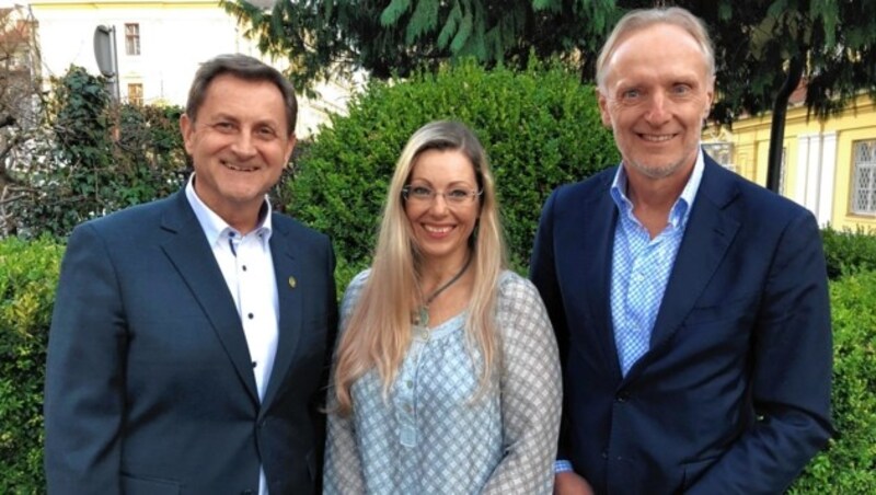 Neue Chefs des Grazer Alpenvereins (v. li.): Reinhold Matejka, Gudrun Kreuzwirth und Günter Riegler. (Bild: Alpenverein Graz)