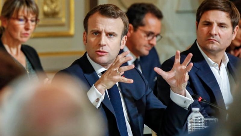 Nach der jüngsten Gewaltwelle ist Macron erneut unter Druck geraten. (Bild: APA/AFP/POOL/MICHEL EULER)