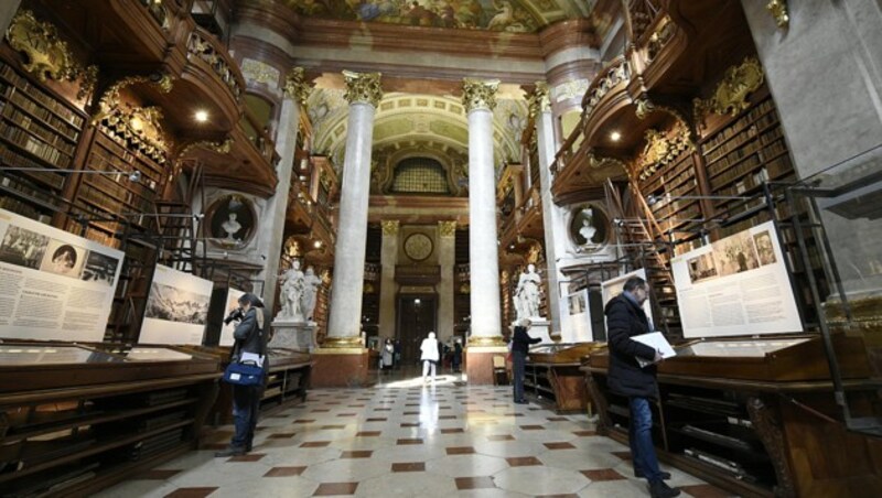 Der Prunksaal der Nationalbibliothek (Bild: APA)