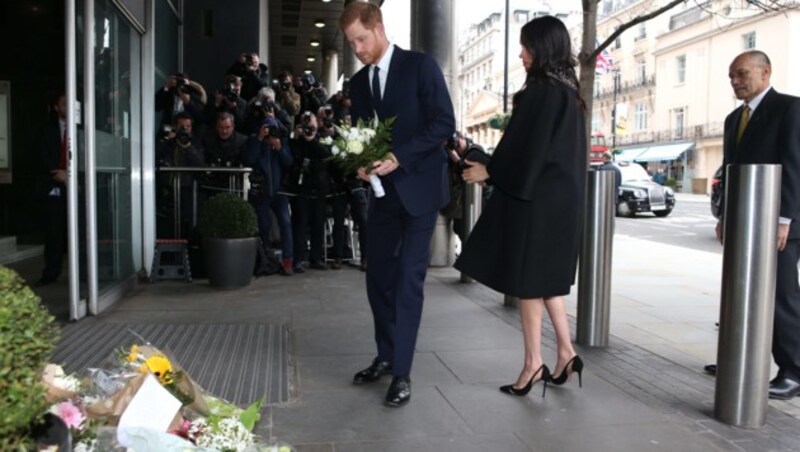 Herzogin Meghan und Prinz Harry zeigen ihre Trauer um die Opfer von Neuseeland (Bild: AFP)