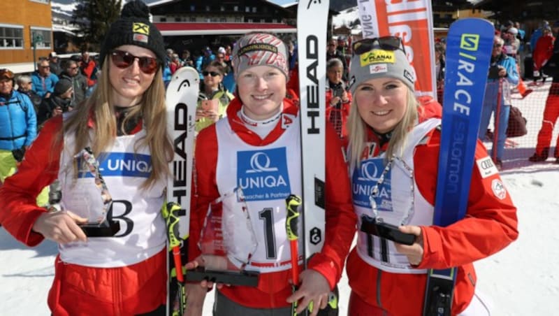 Nina Ortlieb, Lisa Grill und Tamara Tippler (von li. nach re.) (Bild: GEPA)