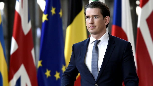 Bundeskanzler Sebastian Kurz (ÖVP) in Brüssel (Bild: APA/AFP/John Thys)