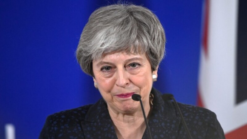 May will den Austrittsvertrag unbedingt durchs Parlament bringen. (Bild: APA/AFP/EMMANUEL DUNAND)