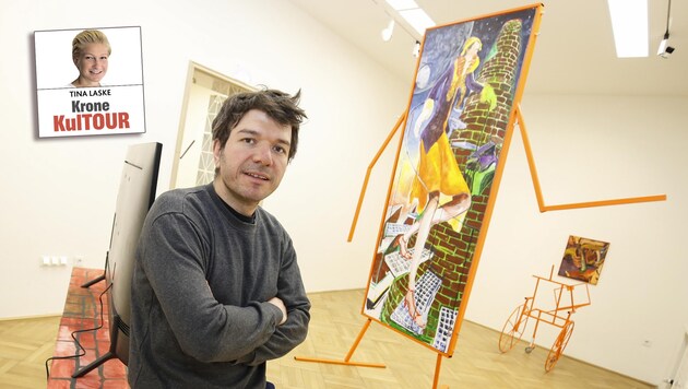 Der Salzburger Künstler Peter Fritzenwallner stellt im Museumspavillon aus (Bild: Markus Tschepp)