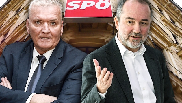 SPÖ-Landesparteichef Franz Schnabl (links) und Bundesgeschäftsführer Thomas Drozda (Bild: APA/Helmut Fohringer, APA/Herbert Pfarrhofer, APA/Hans Punz, krone.at-Grafik)