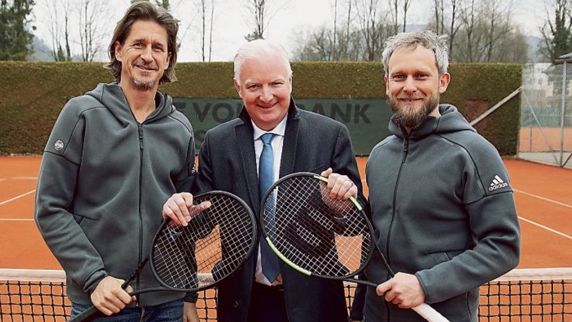 Gerald Mandl, Florian Kreibich, Hans Volk (v. li.) - neue STC-Tennisschule (Bild: Andreas Tröster/Kronenzeitung)