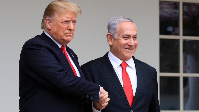 Israeli Prime Minister Benjamin Netanyahu can count on Donald Trump's support. (Bild: Copyright 2019 The Associated Press. All rights reserved.)