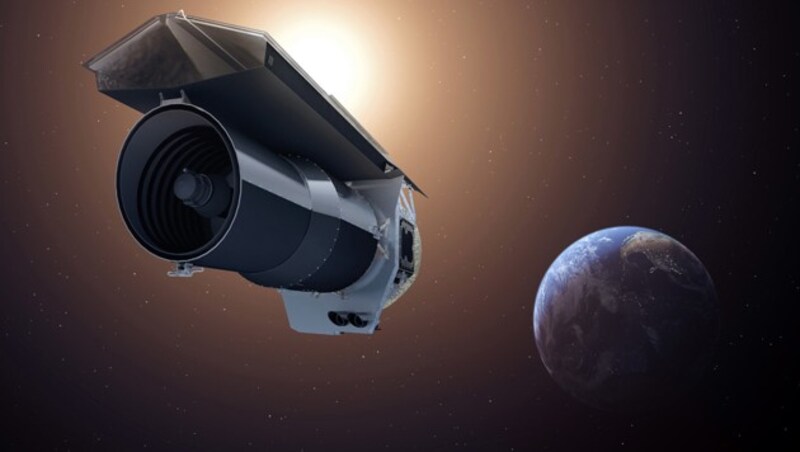 Das Weltraumteleskop „Spitzer“ (Bild: NASA/JPL-Caltech)