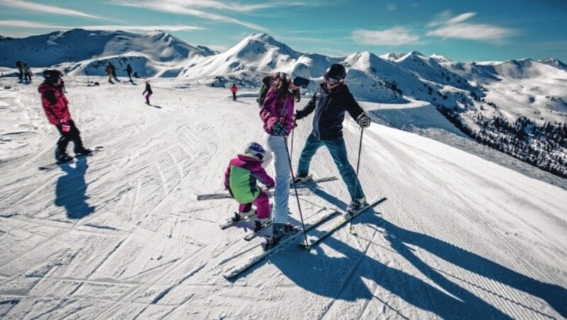 Auf der Planneralm liegt noch ausreichend viel Schnee (Bild: Tom Lamm/Planneralm)