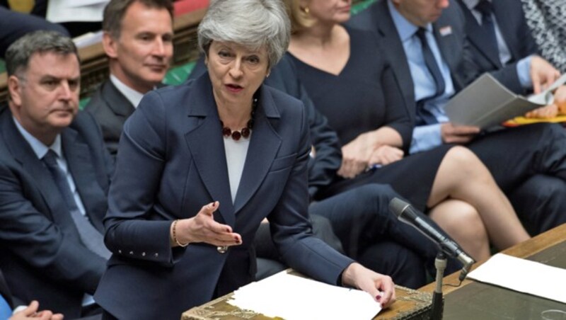 Wird May ihren Deal - oder was von ihm übrig blieb - diesmal durchbringen? (Bild: APA/UK PARLIAMENT/AFP/JESSICA TAYLOR)