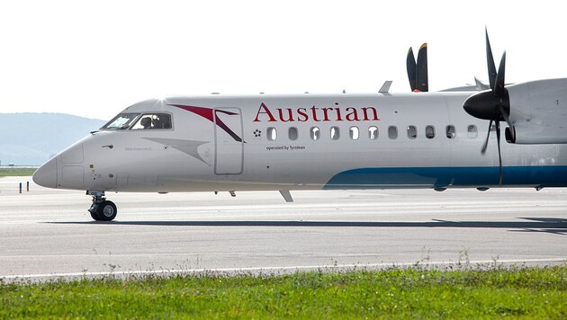 Eine Dash-8 400 der Austrian Airlines (Bild: AUA/Michèle Pauty)
