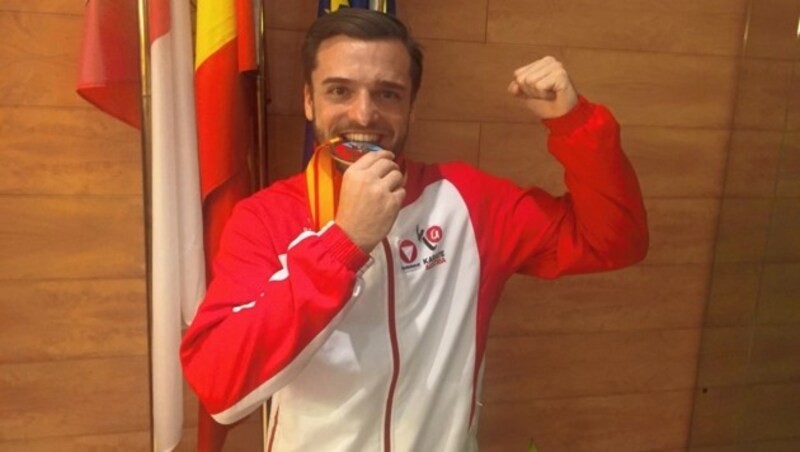 Stefan Pokorny mit Bronze bei der EM in Guadalajara (Sp) (Bild: Manfred Eppenschwandtner)