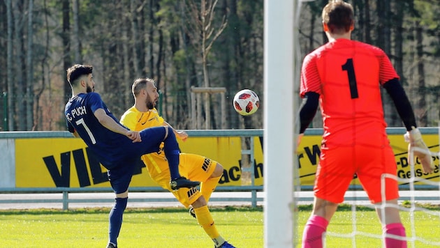 Der SAK mit Goalgetter Jukic (gelb) fängt noch nicht mit dem Training an. (Bild: Daniel Krug sen.)