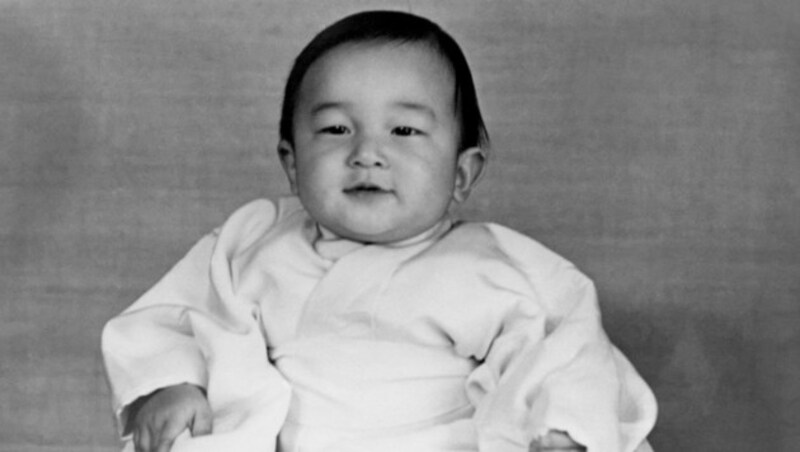 Foto des einjährigen Naruhito im Februar 1961 (Bild: AFP)