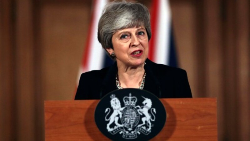 Die ehemalige britische Regierungschefin Theresa May wird als mögliche Nachfolgerin Stoltenbergs gehandelt. (Bild: AP)