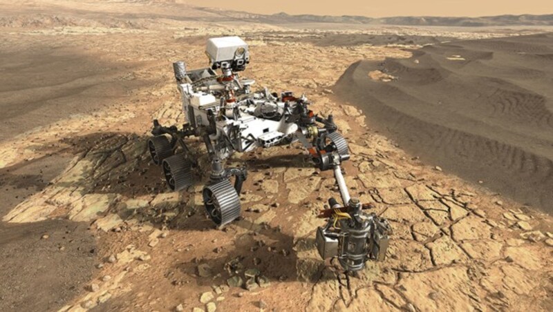 Der Mars-Rover „Perseverance“ (Bild: NASA/JPL-Caltech)