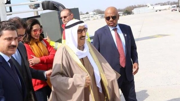 Der Emir von Kuwait landete am Dienstag in Salzburg. (Bild: Flughafen Salzburg)