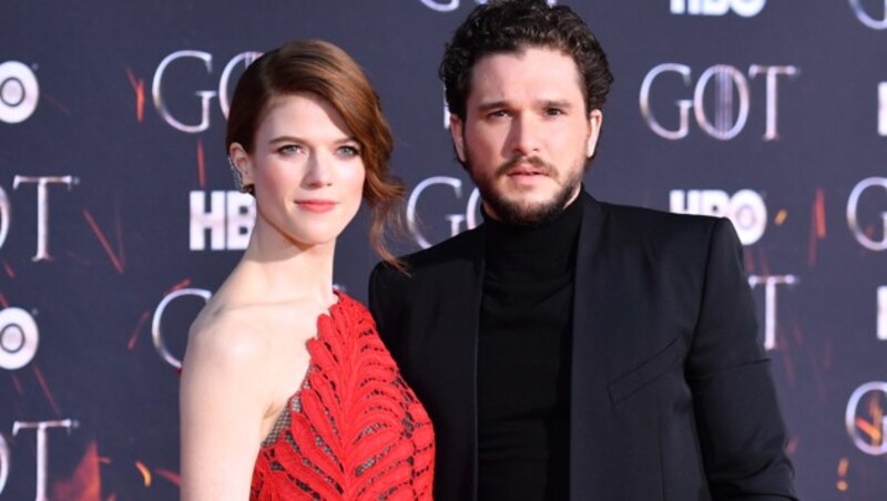 Rose Leslie und Ehemann Kit Harington (Bild: AFP)