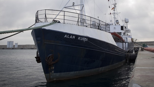 Das Rettungsschiff Alan Kurdi der deutschen Hilfsorganisation Sea-Eye (Bild: AFP)