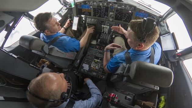Das MCAS-Software-Update war auch bei Demo-Flügen der 737 MAX 7 im Einsatz. (Bild: AFP)