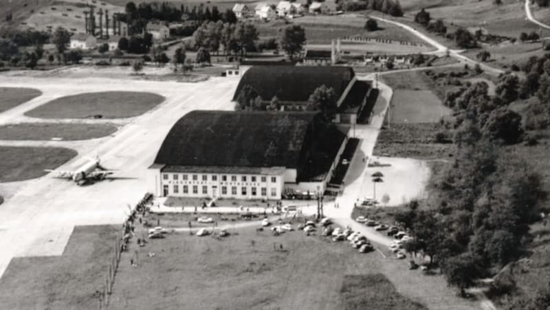 Was heute ein Hangar ist, waren damals improvisierte Abfertigungshallen. (Bild: TAÖ/AAvK)