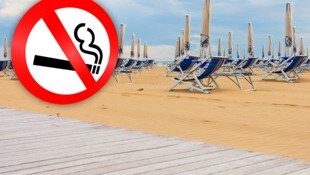 La prohibición de fumar en las playas populares de vacaciones está aumentando.  (Imagen: stock.adobe.com, gráfico krone.at)
