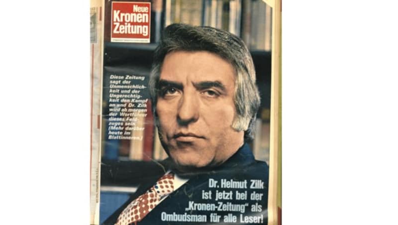 Helmut Zilk war 1975 der erste Ombudsmann der „Krone“. (Bild: Kronen Zeitung)