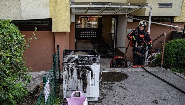 Dieser Wäschetrockner verursachte den Brand. (Bild: FMT PICTURES)